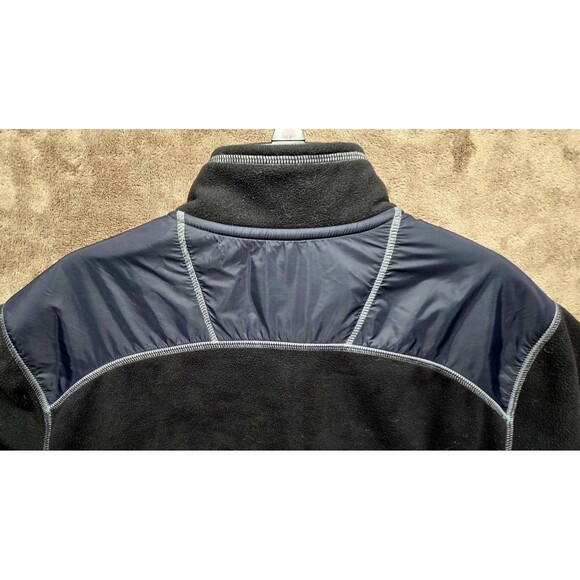 Tommy Bahama Mens Size Large Zip Up Fleece Jacket Black High Neck Pockets - Picture 14 of 14